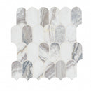 Edessa Scallop 12"x13" Polished Marble Mosaic Floor and Wall Tile - MSI Collection