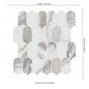 Edessa Scallop 12"x13" Polished Marble Mosaic Floor and Wall Tile - MSI Collection