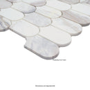 Edessa Scallop 12"x13" Polished Marble Mosaic Floor and Wall Tile - MSI Collection
