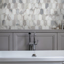 Edessa Scallop 12"x13" Polished Marble Mosaic Floor and Wall Tile - MSI Collection