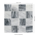 Firenze Blend 12"x12" Polished Marble Mosaic Floor and Wall Tile - MSI Collection