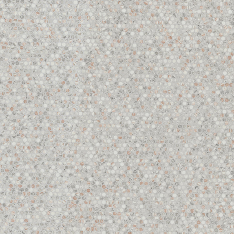 Briar Rosa Pennyround 12"x12" Matte Glass Floor and Wall Tile - MSI Collection