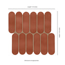 Terra Ellipse 12"x12" Glossy Glass Mosaic Wall Tile - MSI Collection