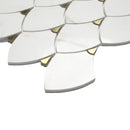 Citadel Gold Trident 10"x12" Matte Glass Mosaic Floor and Wall Tile - MSI Collection