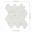 Citadel Gold Trident 10"x12" Matte Glass Mosaic Floor and Wall Tile - MSI Collection