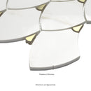 Citadel Gold Trident 10"x12" Matte Glass Mosaic Floor and Wall Tile - MSI Collection