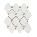 Citadel Gold Trident 10"x12" Matte Glass Mosaic Floor and Wall Tile - MSI Collection