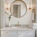 Citadel Gold Trident 10"x12" Matte Glass Mosaic Floor and Wall Tile - MSI Collection