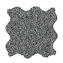 Noir Ash Mini Pebble 12"x12" Tumbled Marble Mosaic Floor and Wall Tile - MSI Collection