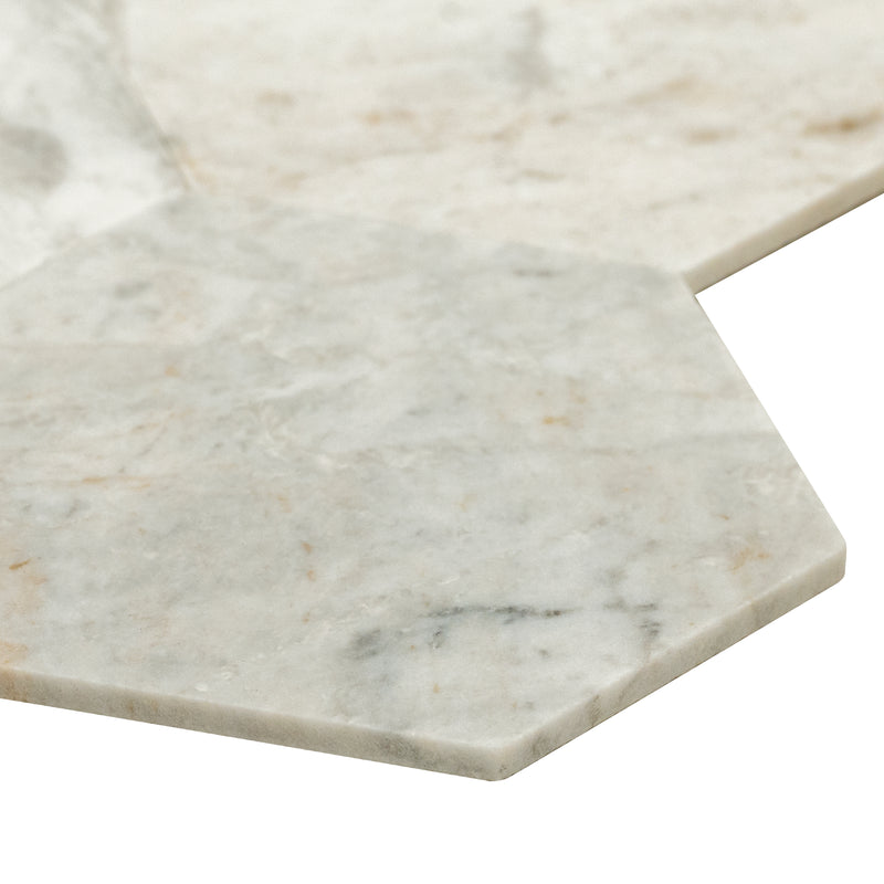 Arabescato Venato 10"x11.6" Peel and Stick Marble Mosaic Floor and Wall Tile - MSI Collection