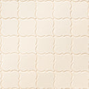 Antique white arabesque 10.83X15.5 glazed ceramic mesh mounted mosaic wall tile SMOT-PT-AW-ARABESQ product shot wall view