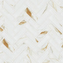 Calacatta Gold Herringbone Matte Porcelain Mosaic Floor And Wall Tile - MSI Collection