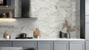 Calacatta Gold 4"x12" Matte Porcelain Subway Floor and Wall Tile - MSI Collection kitchen view