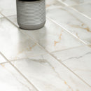 Calacatta Gold 4"x12" Matte Porcelain Subway Floor and Wall Tile - MSI Collection floor view