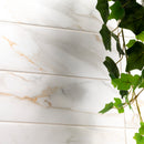 Calacatta Gold 4"x12" Matte Porcelain Subway Floor and Wall Tile - MSI Collection wall view