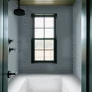 Cielo Azul Hexagon 10"x11" Glossy Porcelain Mosaic Floor and Wall Tile - MSI Collection