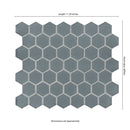 Cielo Azul Hexagon 10"x11" Glossy Porcelain Mosaic Floor and Wall Tile - MSI Collection