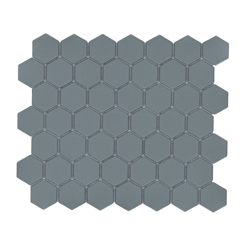 Cielo Azul Hexagon 10"x11" Glossy Porcelain Mosaic Floor and Wall Tile - MSI Collection
