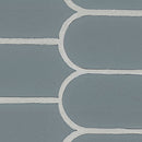 Cielo Azul Scallop 12"x12" Glossy Porcelain Mosaic Floor and Wall Tile - MSI Collection