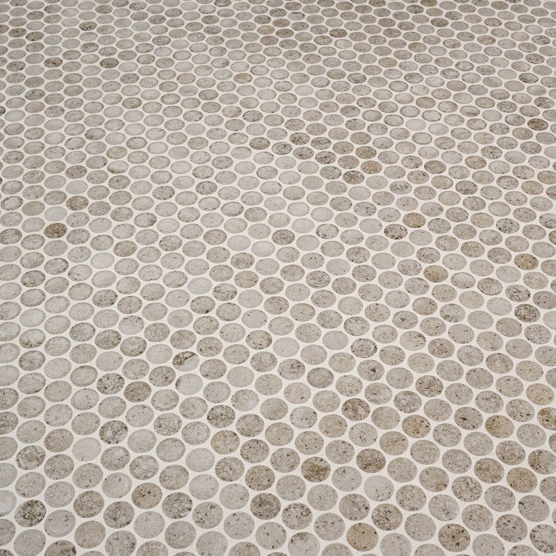 Myrtle Sands Round 11"x13" Matte Porcelain Mosaic Floor and Wall Tile - MSI Collection