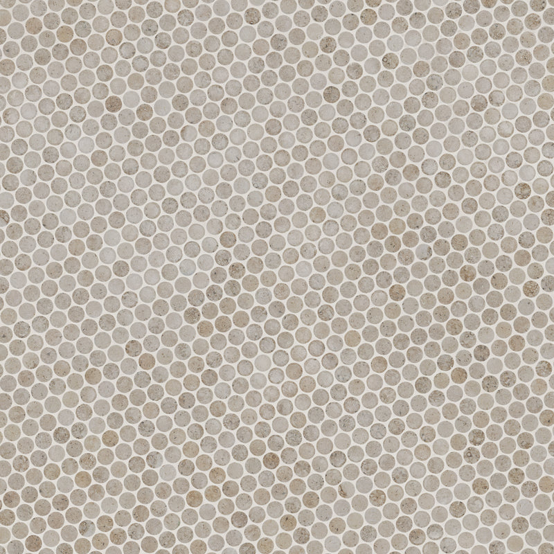Myrtle Sands Round 11"x13" Matte Porcelain Mosaic Floor and Wall Tile - MSI Collection