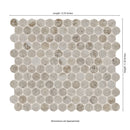 Myrtle Sands Round 11"x13" Matte Porcelain Mosaic Floor and Wall Tile - MSI Collection