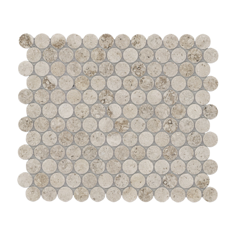 Myrtle Sands Round 11"x13" Matte Porcelain Mosaic Floor and Wall Tile - MSI Collection