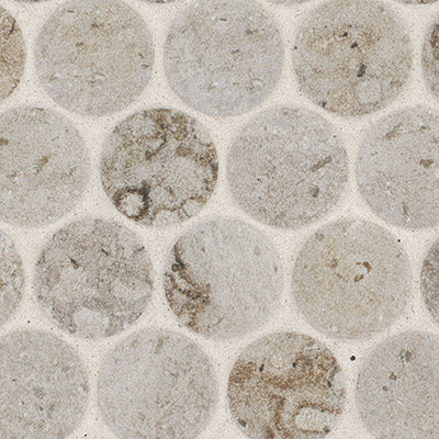 Myrtle Sands Round 11"x13" Matte Porcelain Mosaic Floor and Wall Tile - MSI Collection