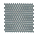 Cielo Azul Pennyround 11"x12" Glossy Porcelain Mosaic Floor and Wall Tile - MSI Collection