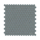Cielo Azul Pennyround 11"x12" Glossy Porcelain Mosaic Floor and Wall Tile - MSI Collection