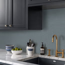 Cielo Azul Pennyround 11"x12" Glossy Porcelain Mosaic Floor and Wall Tile - MSI Collection