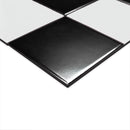 White and Black Checkered 8"x16" Matte Porcelain Mosaic Floor and Wall Tile - MSI Collection