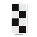 White and Black Checkered 8"x16" Matte Porcelain Mosaic Floor and Wall Tile - MSI Collection