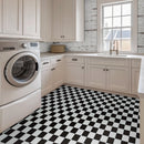 White and Black Checkered 8"x16" Matte Porcelain Mosaic Floor and Wall Tile - MSI Collection
