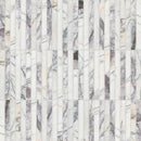 Scollopini Lilac Pattern 11"x12" Honed Marble Mosaic Floor and Wall Tile - MSI Collection