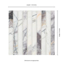 Scollopini Lilac Pattern 11"x12" Honed Marble Mosaic Floor and Wall Tile - MSI Collection