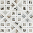 Tessere Pattern 12"x12" Polished Marble Mosaic Floor and Wall Tile - MSI Collection