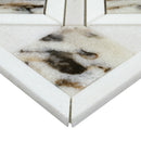 Tessere Pattern 12"x12" Polished Marble Mosaic Floor and Wall Tile - MSI Collection