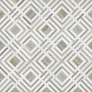 Wellington Pattern 12"x12" Polished Marble Mosaic Floor and Wall Tile - MSI Collection