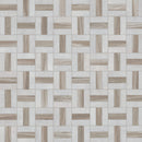 Winslow Weave 12"x12" Polished Marble Mosaic Floor and Wall Tile - MSI Collection