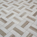 Winslow Weave 12"x12" Polished Marble Mosaic Floor and Wall Tile - MSI Collection