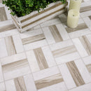 Winslow Weave 12"x12" Polished Marble Mosaic Floor and Wall Tile - MSI Collection