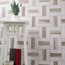 Winslow Weave 12"x12" Polished Marble Mosaic Floor and Wall Tile - MSI Collection