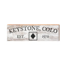 Keystone, Colorado Black Diamond Ski Wooden Establishment Sign | Wall Art Print on Real Wood
