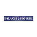 Orleans, Massachusetts Navy Beach House Wooden Sign | Wall Art Print on Real Wood