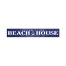 Eastham, Massachusetts Navy Beach House Wooden Sign | Wall Art Print on Real Wood