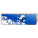 Big Air Skiing | Wall Art Print on Real Wood