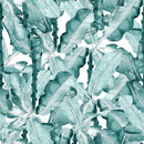 Voguish Watercolor Green Leaves Wallpaper Vogue
