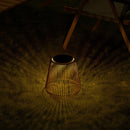 Solar Powered Outdoor Rattan Lantern