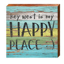 Key West is My Happy Place | Wall Art Print on Real Wood